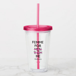 Verre En Acrylique Femme Pour Moi Tumbler