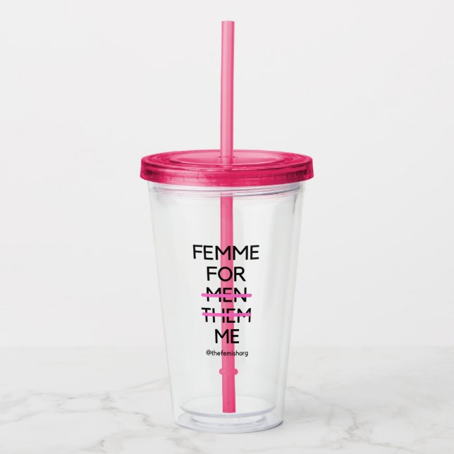 Verre En Acrylique Femme Pour Moi Tumbler (Devant)
