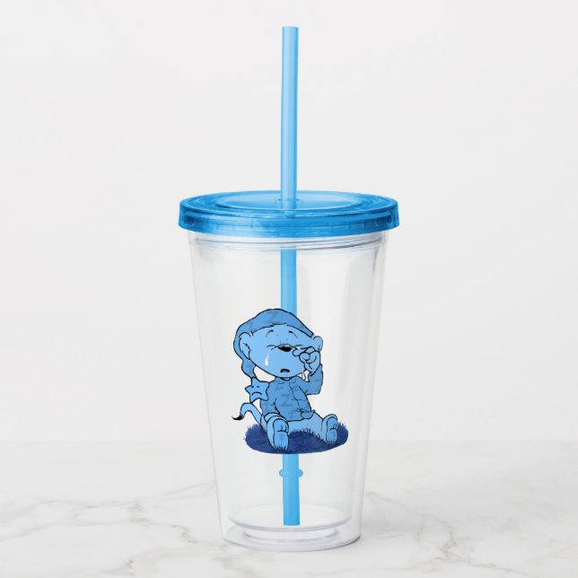 Verre En Acrylique Ferald Feed Coupe Bleue (Devant)