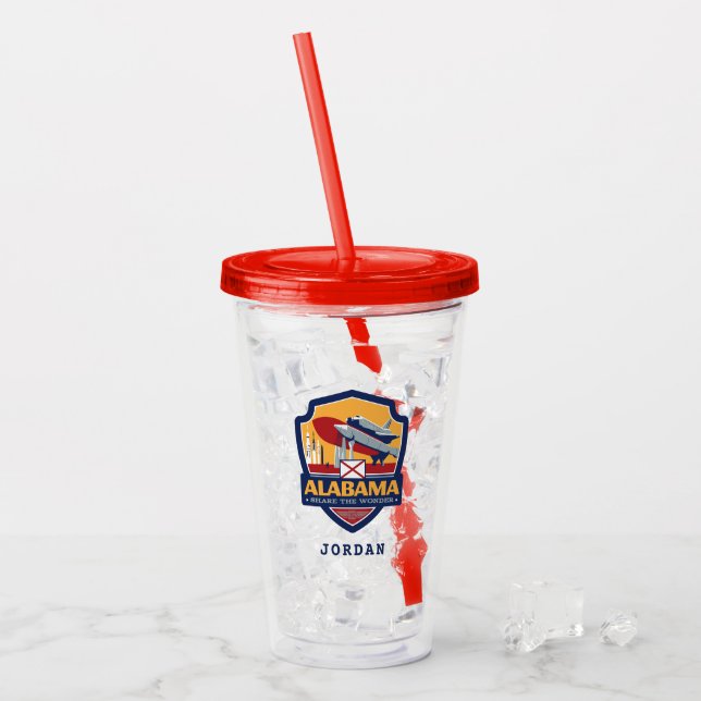 Verre En Acrylique Fierté | Alabama d'état (Devant glace)