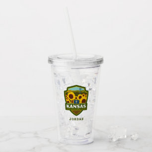 Verre En Acrylique Fierté le Kansas d'état