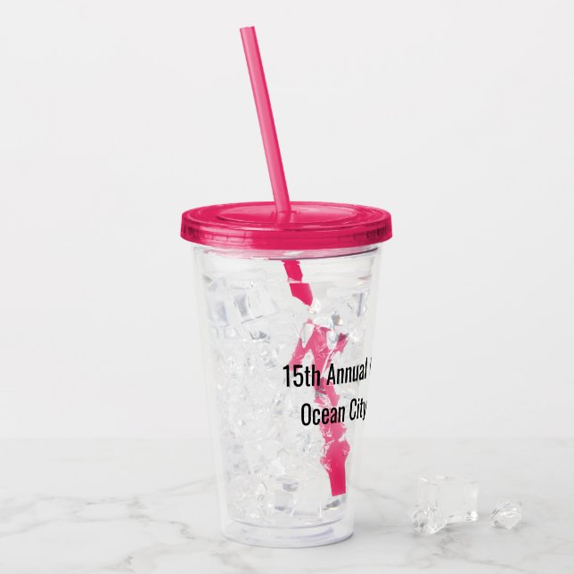 Verre En Acrylique Filles Week-end personnalisable (Devant glace)