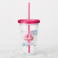 flamant rose monogramme