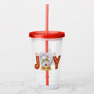Verre En Acrylique Flèches de neige de Noël
