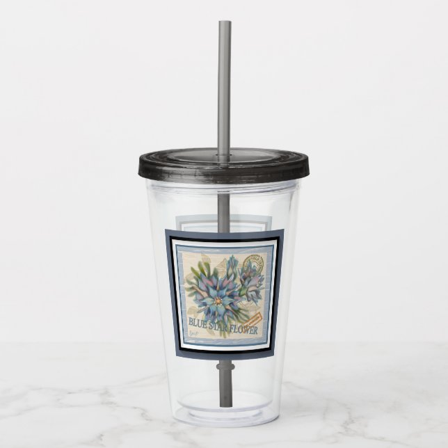 Verre En Acrylique Fleur bureau de création G (Devant)