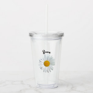 Verre En Acrylique Fleur de marguerite blanche Perky Tumbler personna