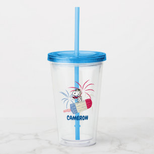 Verre En Acrylique Flying Ace Snoopy on Ice Pop
