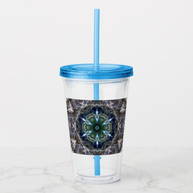 Verre En Acrylique Folk Mandala (Devant)