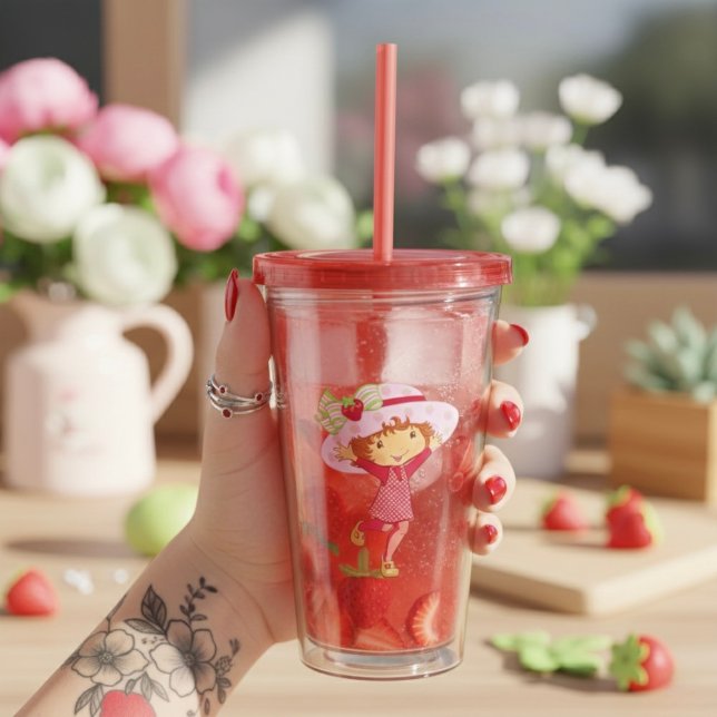 Verre En Acrylique Fraise (Créateur téléchargé)