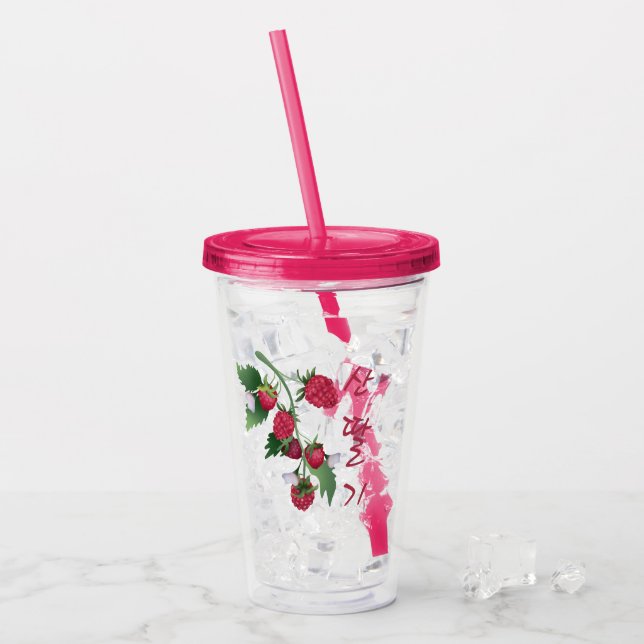 Verre En Acrylique Framboise coréen (Devant glace)