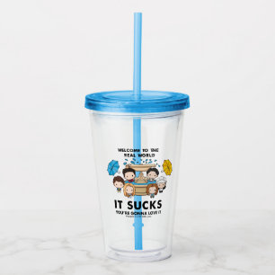Verre En Acrylique FRIENDS™ Bienvenue dans le monde réel Chibi