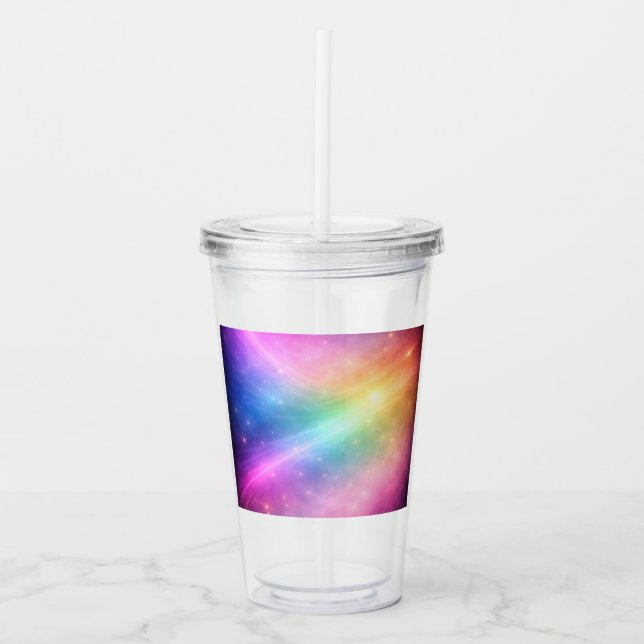Verre En Acrylique Galaxie Arc-en-Ciel (Devant)