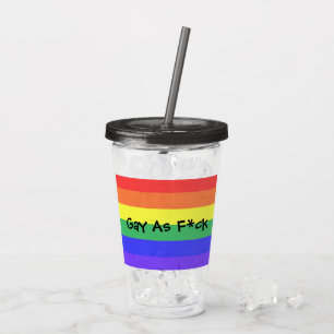 Verre En Acrylique Gay As F*ck