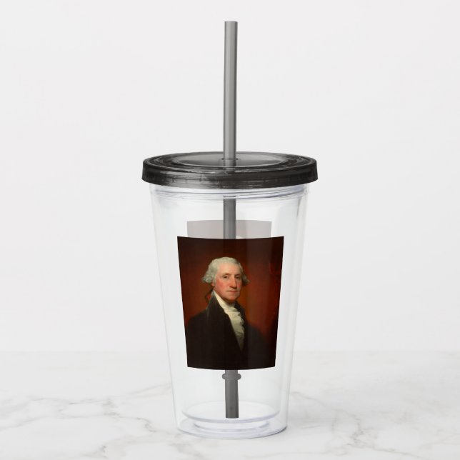 Verre En Acrylique George Washington Portrait (Devant)