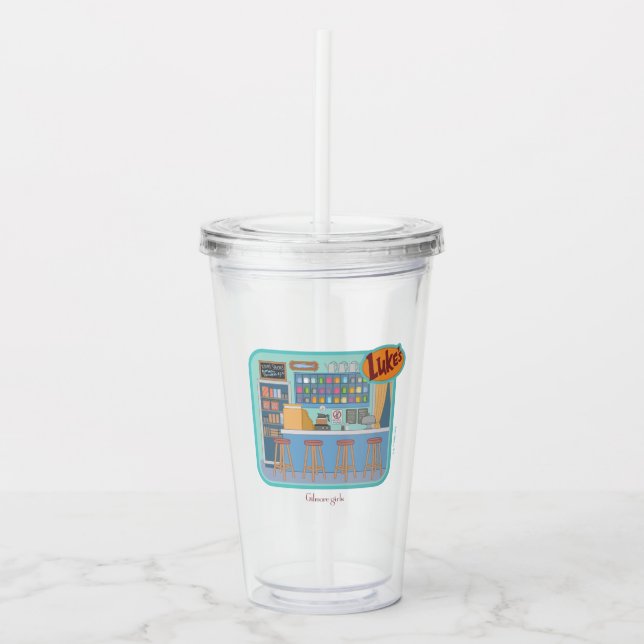 Verre En Acrylique Gilmore Girls | Luke's Diner Graphic (Devant)