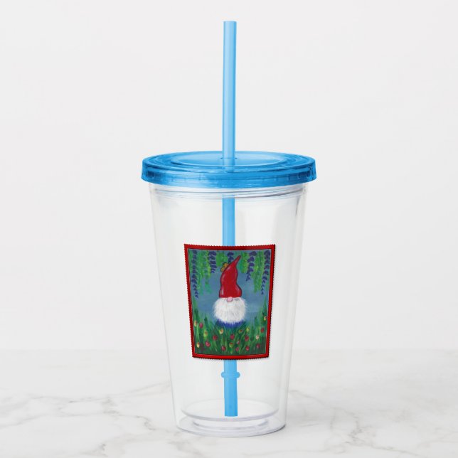Verre En Acrylique Gnome Super Mignon (Devant)