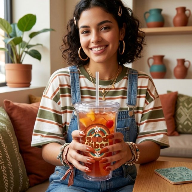 Verre En Acrylique Good Vibes (Créateur téléchargé)