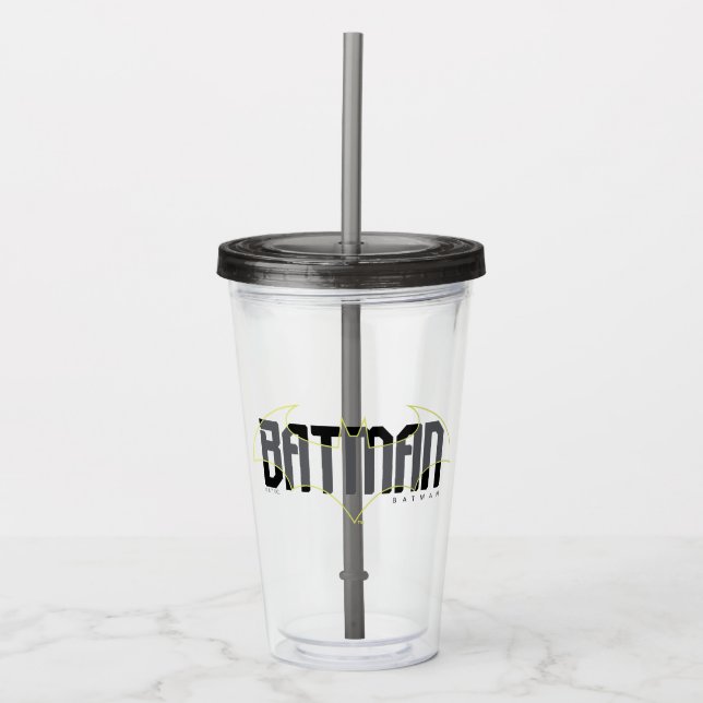Verre En Acrylique Graphique de nom haute technologie Batman (Devant)