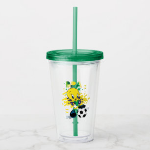 Verre En Acrylique Graphisme TWEETY™ Équipe Brésil Football