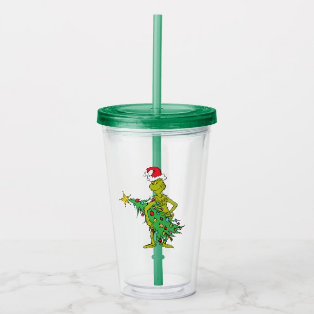 Verre En Acrylique Grinch Classique | Vilain (Devant)