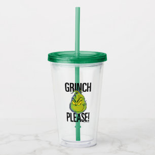 Verre En Acrylique Grincheux Snarky S'il vous plaît citez Grinch dr