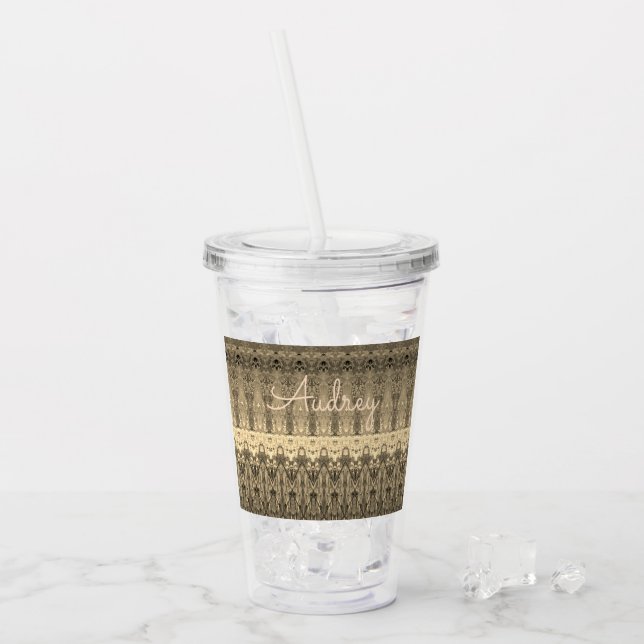 Verre En Acrylique Gris Et Beige (Devant glace)