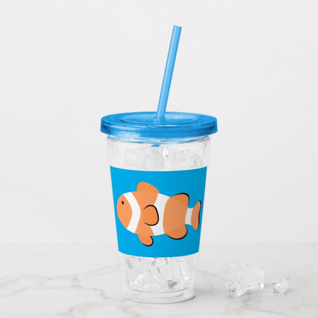 Verre En Acrylique Gros Nemo Poisson ! (Dos glace)