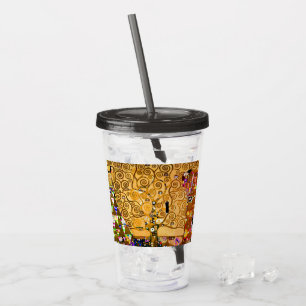 Verre En Acrylique Gustav Klimt Arbre de vie