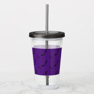 Verre En Acrylique Halloween/chauve-souris acrylique tumbler