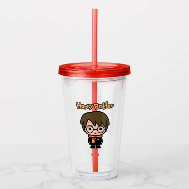 Verre En Acrylique Harry Potter Cartoon Caractère Art (Devant)