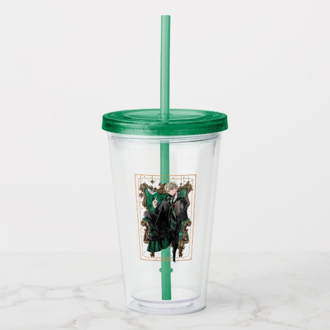 Verre En Acrylique HARRY POTTER™ | Draco Malfoy assis en anime (Devant)