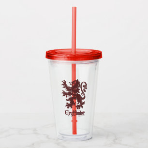 Verre En Acrylique Harry Potter Gryffindor Lion Graphique