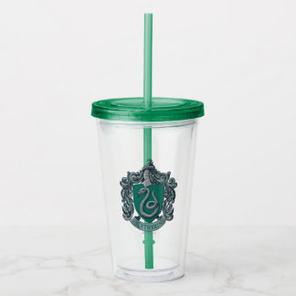 Verre En Acrylique Harry Potter | Slytherin Crest Green