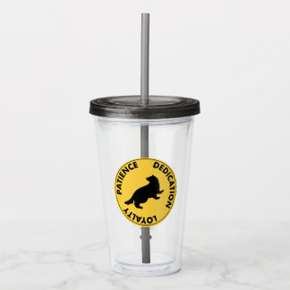 Verre En Acrylique Harry Potter | Traits de la maison HUFFLEPUFF™ Gra