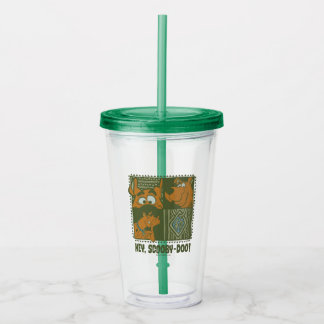 Verre En Acrylique Hey Scooby-Doo Carré tribal Graphic