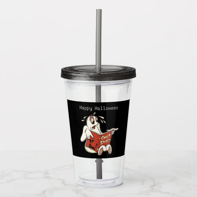 Verre En Acrylique Histoires fantômes Halloween (Devant)