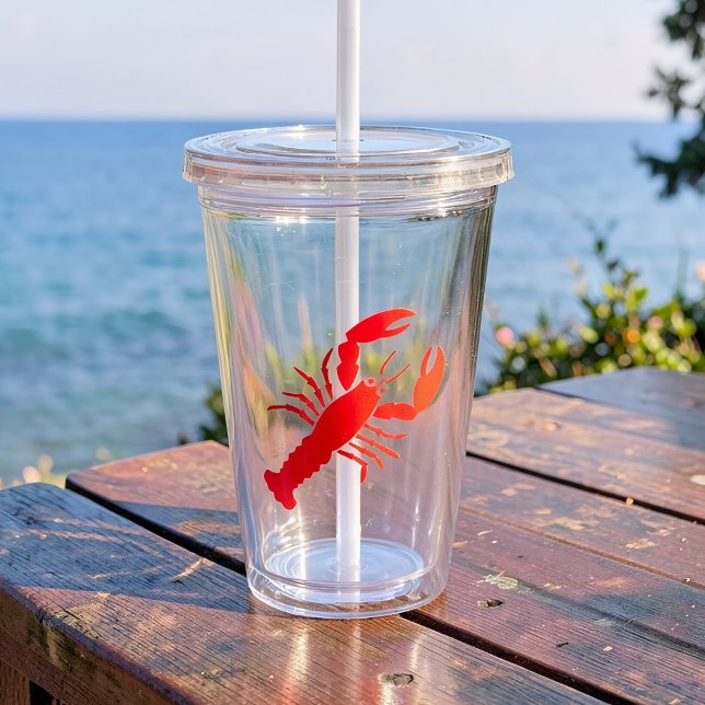 Verre En Acrylique homard rouge (Créateur téléchargé)