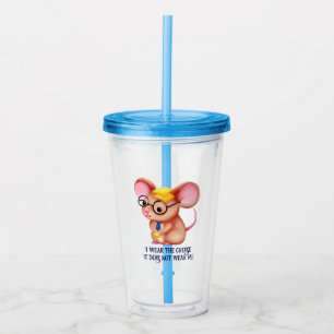Verre En Acrylique Homme Fromage Poilu Souris Cravate Lunettes Ringar