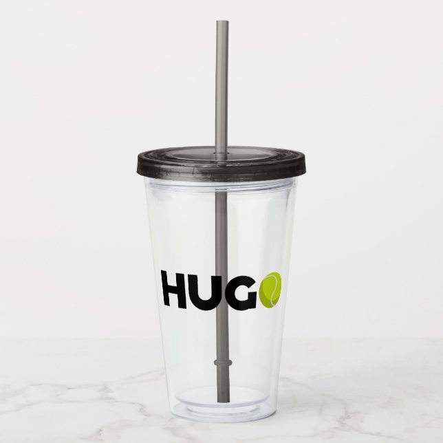 Verre En Acrylique Hugo Tennis (Devant)