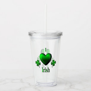Verre En Acrylique I Heart Irish