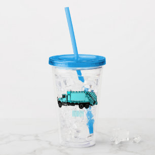 Verre En Acrylique Illustration de camion à ordures