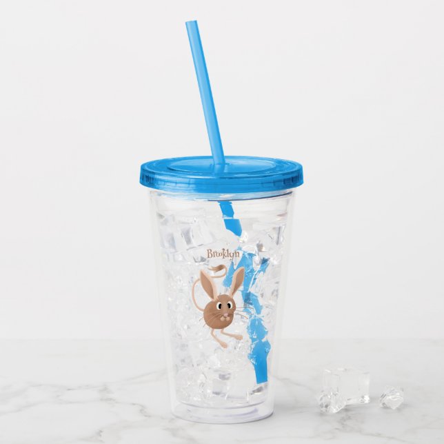Verre En Acrylique Illustration de jerboa aux longues oreilles (Devant glace)