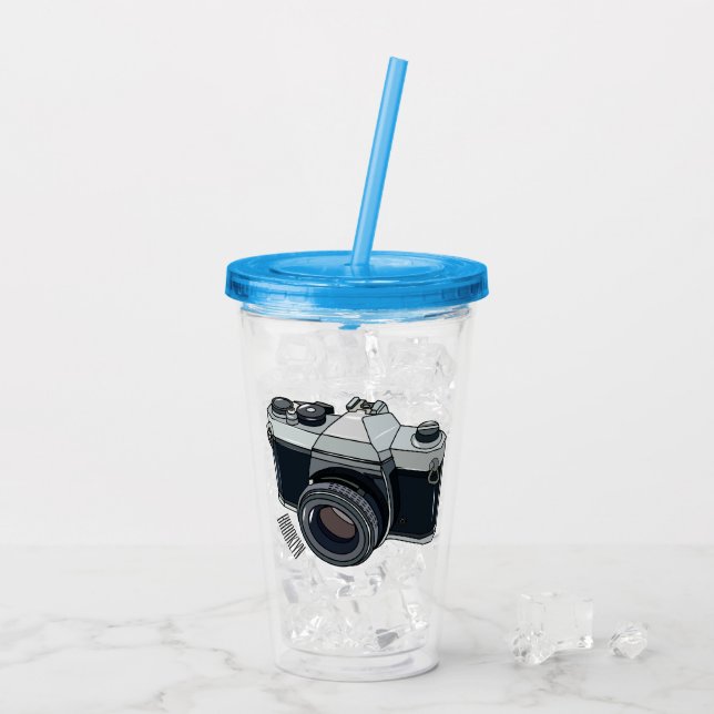 Verre En Acrylique Illustration de la caméra (Dos glace)