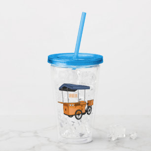 Verre En Acrylique Illustration de la carotte de vélo