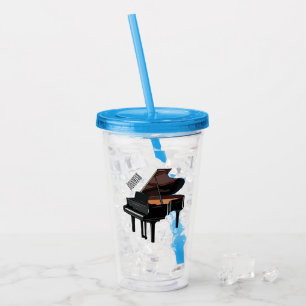 Verre En Acrylique Illustration de piano