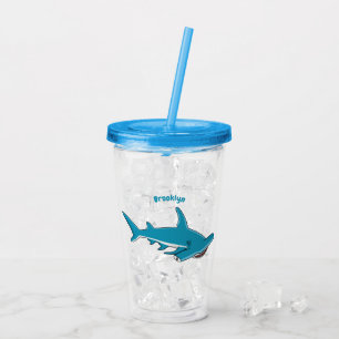 Verre En Acrylique Illustration de requin marteau