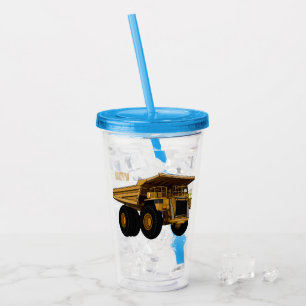 Verre En Acrylique Illustration d'un camion à grande échelle