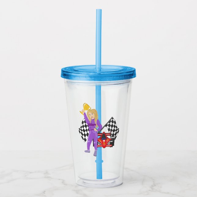 Verre En Acrylique Indycar Race Chick (Devant)