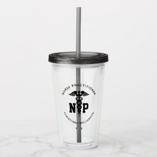 Verre En Acrylique Infirmière de NP personnalisée Praticien Diplôme C
