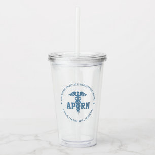 Verre En Acrylique Infirmière professionnelle avancée de l'APRN
